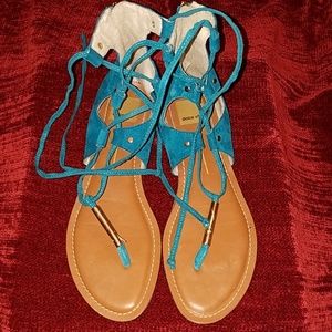 Dolce Vita Blue/ Green Suede sandals